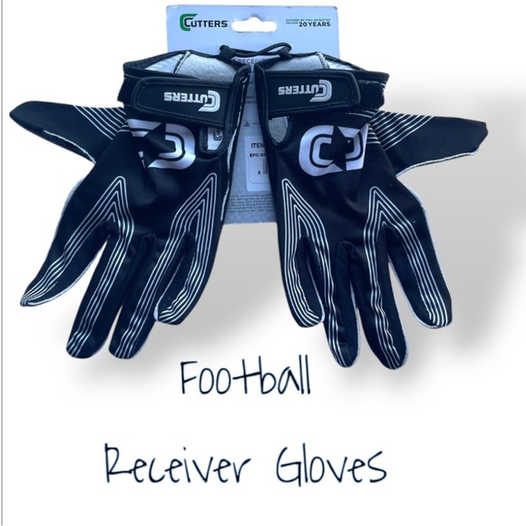 Football Receiver Grip Gloves Cutters YOUTH  Size S/M - Picture 1 of 5